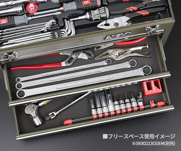 KTC 9.5sq. 工具91点セット 樹脂成型トレイ付 ケース無し (SK39120XT) エヒメマシンオリジナル ツールセット