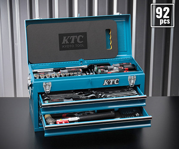 KTC SK39224XKFBEM 9.5sq. 92点工具セット キングフィッシャーブルー 