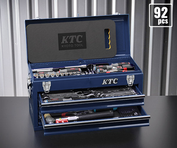 KTC 9.5sq. 92点工具セット ネイビー SK39224XNVEM SKX0213NV 採用 エヒメマシンオリジナル ツールセット 京都機械工具