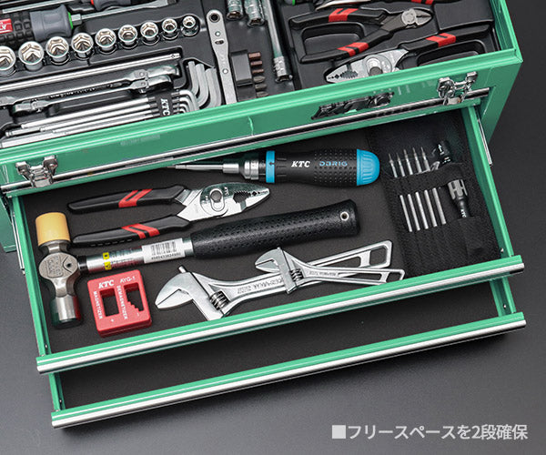 KTC SK39224XTGEM 9.5sq. 92点工具セット ターコイズグリーン オリジナルツールセット SKX0213TGEM 採用 ツールセット エヒメマシンオリジナル商品