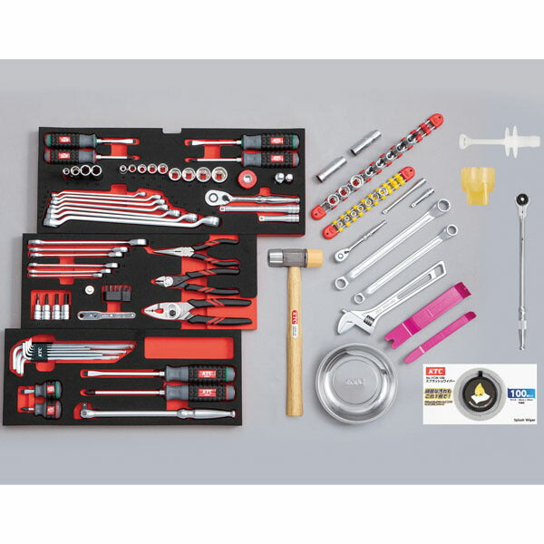KTC 工具セット チェスト+ワゴンタイプ 98点(シルバー) SK5982XXS 差込角6.3sq/9.5sq (4989433987194) 京都機械工具