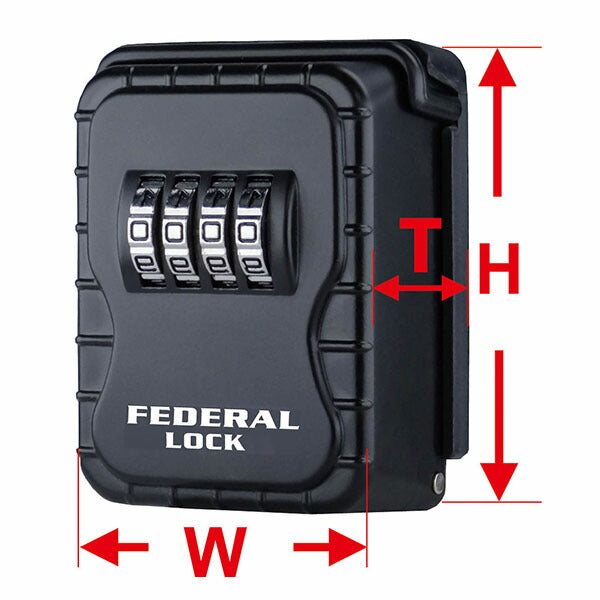 日本正規品 フェデラル ダイヤル式キーボックスS 据置/固定タイプ (SKB-004-P)(4545301102139) FEDERAL