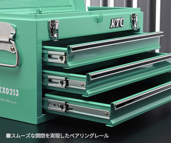 KTC工具箱 SKX0213TGEM ツールチェスト ターコイズグリーン 京都機械工具xエヒメマシンオリジナル商品