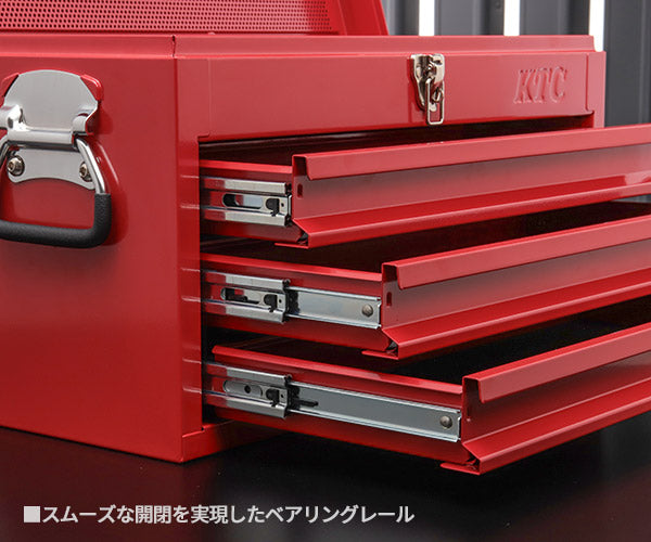 KTC工具箱 SKX0223R ツールチェスト(3段3引出し) レッド 京都機械工具 SKX0213後継品 ストレージ 2026SK