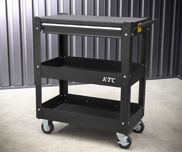 2026SK限定カラー KTC SKX2613FBST2 ツールワゴン フラットブラック 京都機械工具 3段1引出し 工具入れ