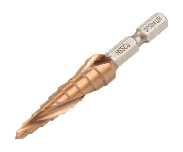 ロブテックス SPSD412H スパイラルステージドリル (6.35mm 六角軸) ALCRNコーティング 工具 エビ ロブスター LOBSTER LOBTEX