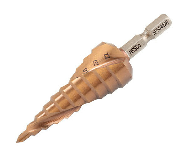 ロブテックス SPSD422H スパイラルステージドリル (6.35mm 六角軸) ALCRNコーティング 工具 エビ ロブスター LOBSTER LOBTEX