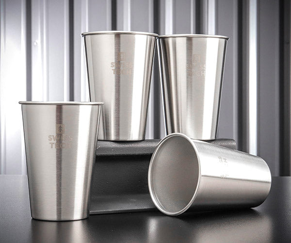 SWISS TECH ST001084 シルバーカップセット 473ml ステンレス スイステック
