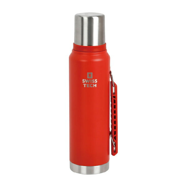スイステック ST076006 魔法瓶 赤色 1200ml 18-8ステンレス製 SWISS TECH