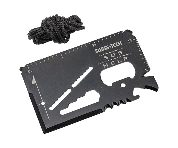 スイステック ST33329 マルチサバイバルカード 硬質ステンレス製 17-IN-1 カード型マルチツール SWISS TECH