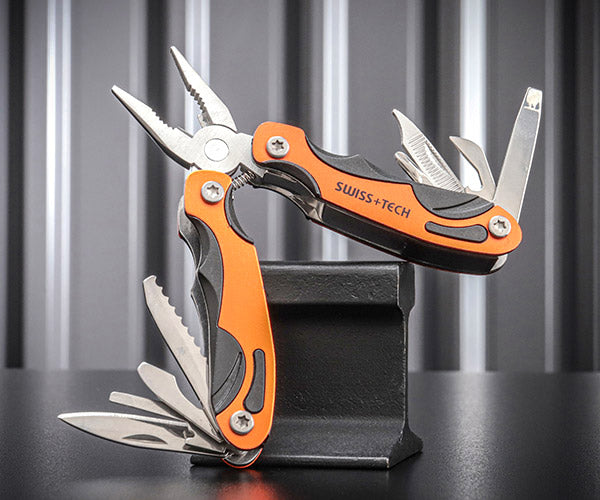 スイステック ST36019 折りたたみマルチツール ケース付 ステンレス製 12in1 マルチプライヤー SWISS TECH