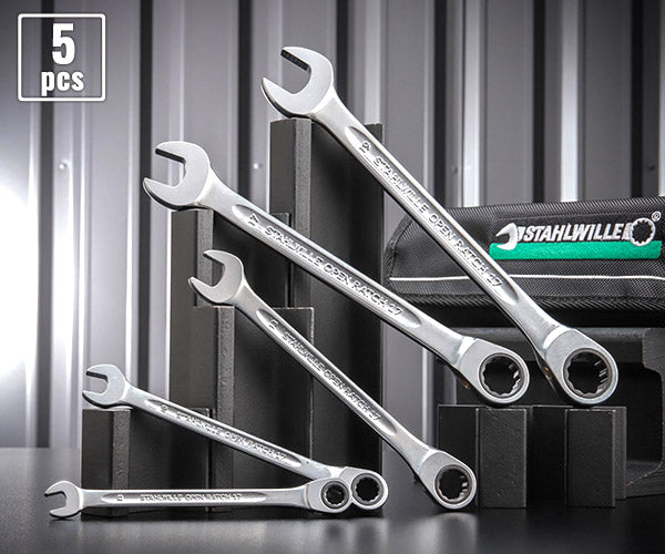 日本正規品 スタビレー ラチェットコンビネーションレンチセット (17F/5)(4018754325979) STAHLWILLE