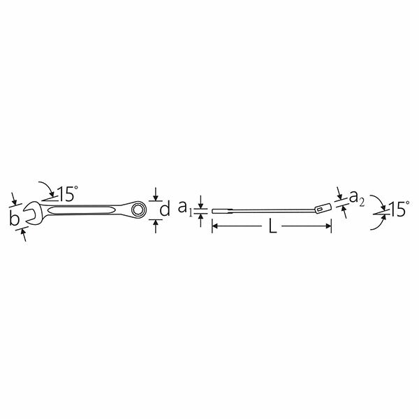 日本正規品 スタビレー 17/15 ラチェットコンビネーションレンチ 15本セット 8-24mm ケース付 (4018754349951) STAHLWILLE
