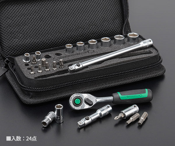 日本正規品 スタビレー (1/4SQ)ソケットレンチセット (40/20/4QRSCI)(4018754249183) STAHLWILLE