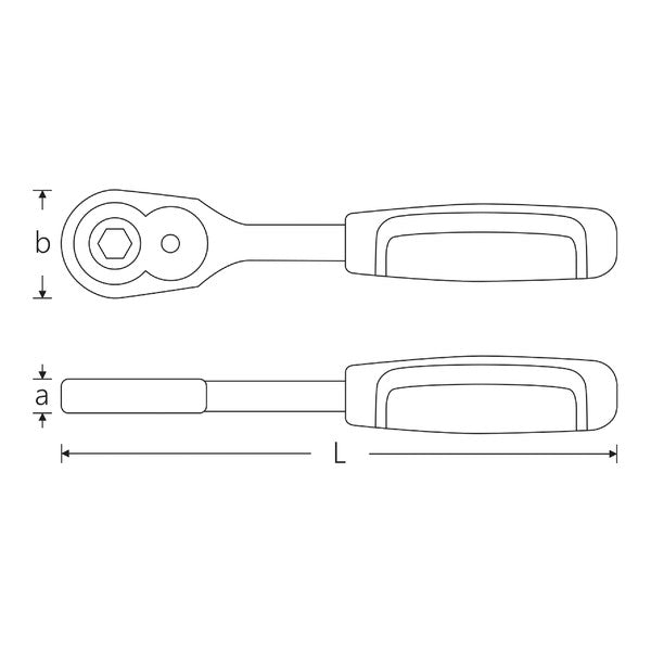 日本正規品 スタビレー 22ギア 1/4ビット用ラチェットハンドル (415B)(4018754182480) STAHLWILLE