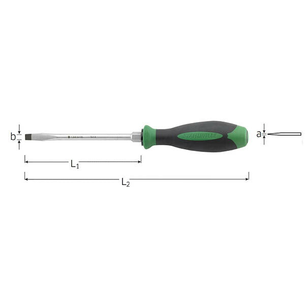 日本正規品 スタビレー DRALL+ 根元六角付 マイナスドライバー 2.0×12.0×200mm (4622-5)(4018754184781) STAHLWILLE