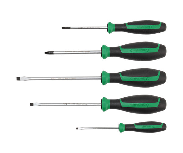 STAHLWILLE 4687 ドライバーセット 5点セット スタビレー 工具セット 手にフィット3角形状DRALL+グリップ