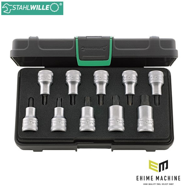 日本正規品 スタビレー 10点組 1/2SQ ヘクスローブソケットレンチセット (54TX/10KN)(4018754261666) STAHLWILLE