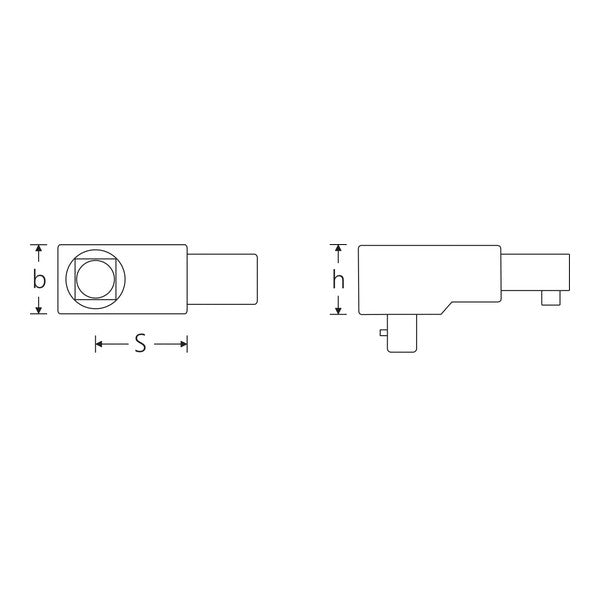 日本正規品 スタビレー ジョイントサイズ22×28mm トルクレンチ差替スクエアドライブヘッド 3/4SQ 板バネ式リセット不要 ヘッド交換式 (734/100)(4018754239603) STAHLWILLE