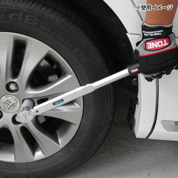 TONE トルクレンチ(単能形) ホイルナット用トルクレンチ 差込角12.7mm 全長369mm (T4MP85)(4953488386943) トネ