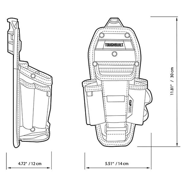 日本正規品 タフビルト CLIP TECH テクニシャンポーチ 7ポケット L 調整式ポケット2 ドライバーループ4 (TB-CT-36-L7)(856760005294) TOUGH BUILT