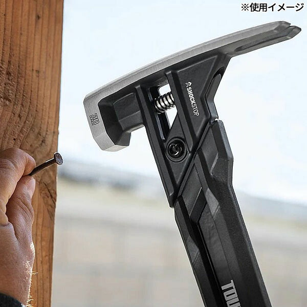 日本正規品 タフビルト 20oz ShockStop リップハンマー スムースフェイス 防振 鍛造ヘッド マグネット釘保持 金槌 (TB-H1-1SBR-S20)(810023387299) TOUGH BUILT