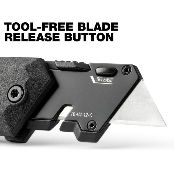 日本正規品 タフビルト サブコンパクト フォールディングナイフ ワイヤーカッター ストリッパー付 全長10cm カッター (TB-H4-12-C)(810023389392) TOUGH BUILT