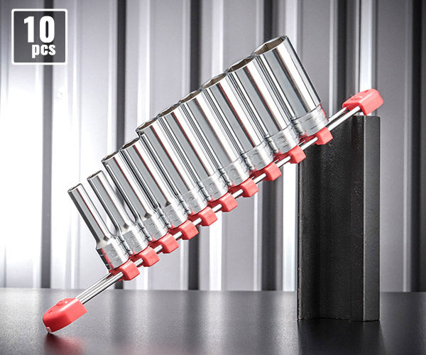 KTC 六角ディープソケットセット 10個組 tb3l10【エヒメマシン】