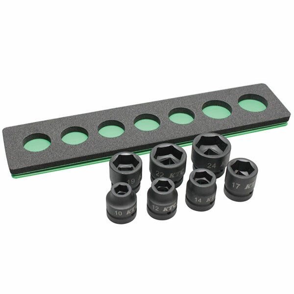 KTC 12.7SQインパクトショートソケットセット (TBP4S07SP)(4989433972817) 京都機械工具