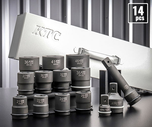 KTC 19.0sq. インパクトレンチ用ソケットセット TBP614TP