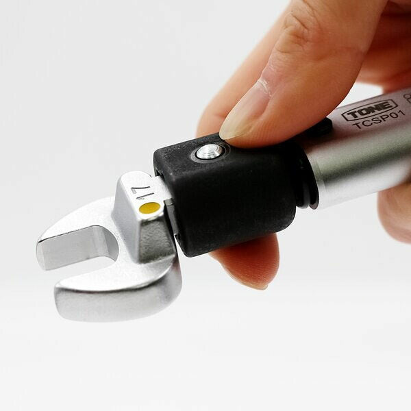 TONE 新冷媒用トルクレンチ スパナヘッド交換式 4サイズ対応 17・22・26・29mm (TCSP01)(4953488485592) トネ