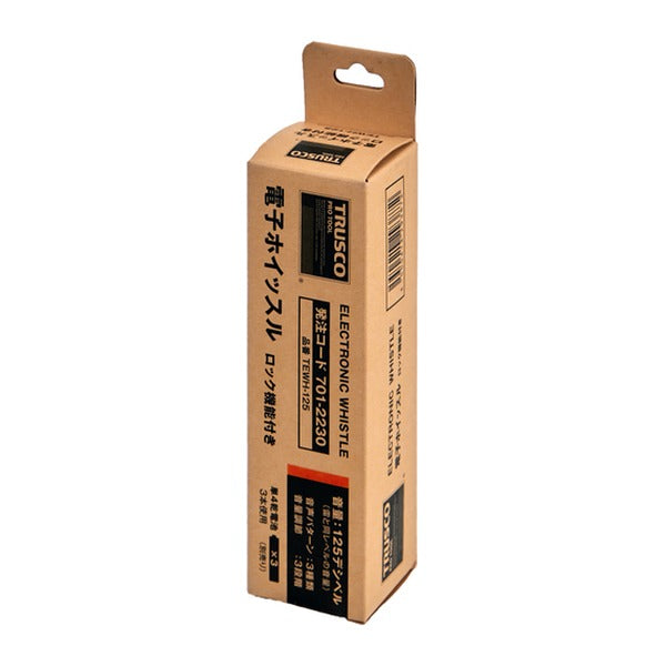 TRUSCO 電子ホイッスル ロック機能付 約125dB 3音色 収納ケース付 (TEWH-125)(4550414293872) トラスコ中山
