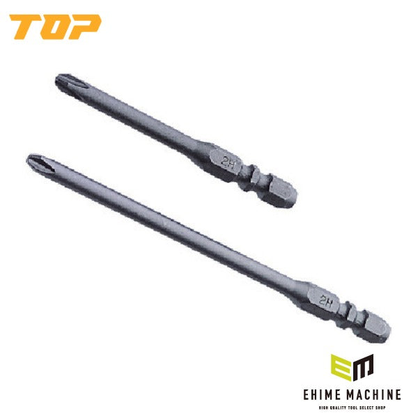TOP ドライバビット段付 100mm ドライバービット (DD2-100P)(4975180894212)トップ工業