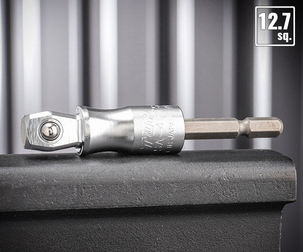 TOP 12.7sq.電動ドリル用強軸フレックスソケットアダプター(40V対応) ボールロックタイプ ESA-4FTS 1/2 差込角12.7mm トップ工業 耐久性5倍以上