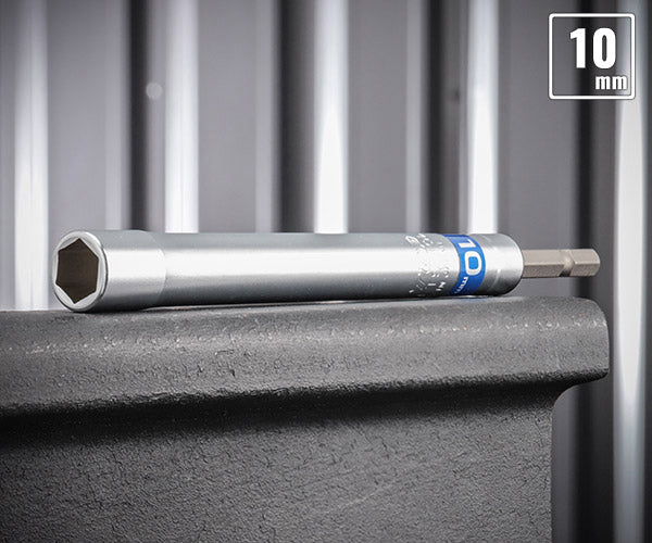 TOP 電動ドリル用強軸ソケットロングタイプ(40V対応) ETS-10L サイズ10mm 六角シャンク6.35mm トップ工業 耐久性5倍以上