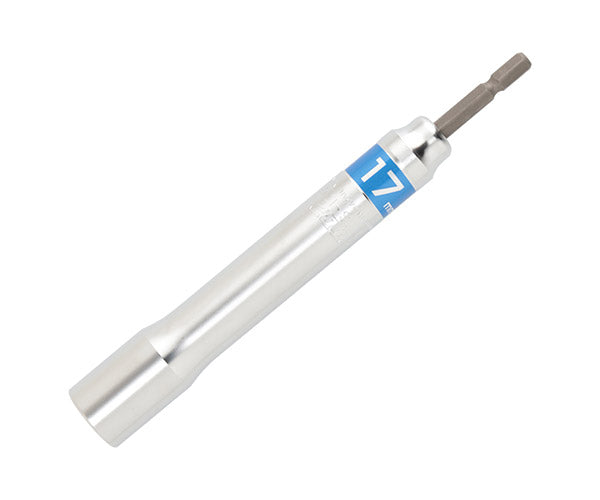 TOP 電動ドリル用強軸ソケットロングタイプ(40V対応) ETS-17L サイズ17mm 六角シャンク6.35mm トップ工業 耐久性5倍以上