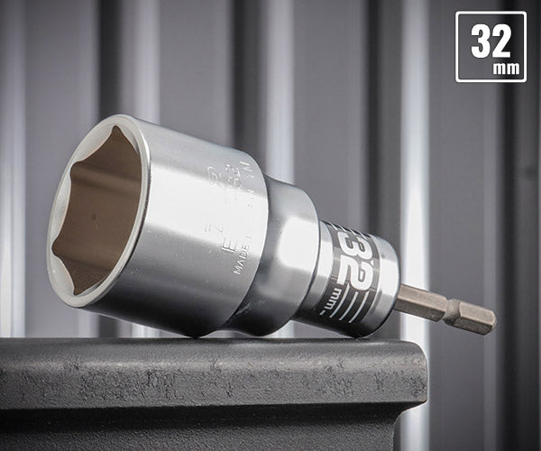 TOP 電動ドリル用強軸ソケット 32mm 40V対応 ETS-32 トップ工業 工具 六角 6角 電動工具 ドリルドライバー 高耐久