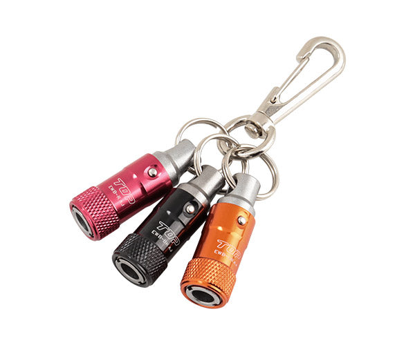 TOP ワンタッチ式ビットホルダー3色セット (EWB-RBKORN)(4975180933881) トップ工業