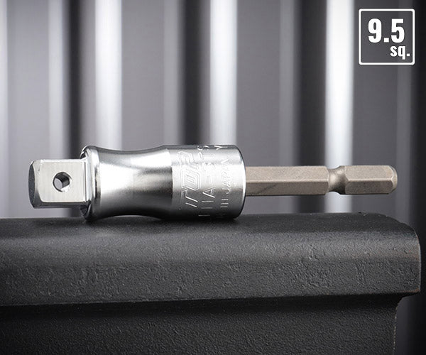 TOP 9.5sq.電動ドリル用強軸インパクトソケットアダプター(40V対応) ピン止め穴あきタイプ FNA-3TS 3/8 差込角9.5mm トップ工業 耐久性5倍以上