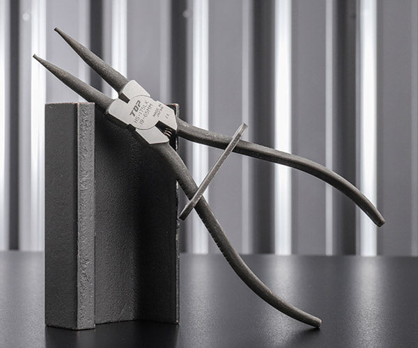 TOP HS-175LK ロック式スナップリングプライヤー 穴用 直爪 175mm 使用範囲19~65mm トップ工業 TOP工業