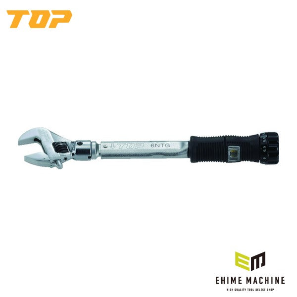 TOP ヘッド反転式モンキ形グリップ付トルクレンチ 調整範囲2~6N・m トルク管理 (HY-6NTG)(4975180375889)トップ工業