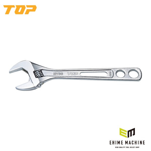TOP 薄型軽量ワイドモンキレンチ(裸) エコワイド 300mm寸法12~46 モンキーレンチ (HY42H)(4975180150585)トップ工業