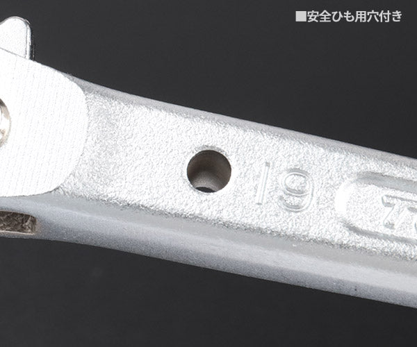 TOP タフガチャ KRM-17×19 曲げ強度4倍の極厚シノレンチ 新潟三条 職人手作業 日本製 シノラチェットレンチ トップ工業
