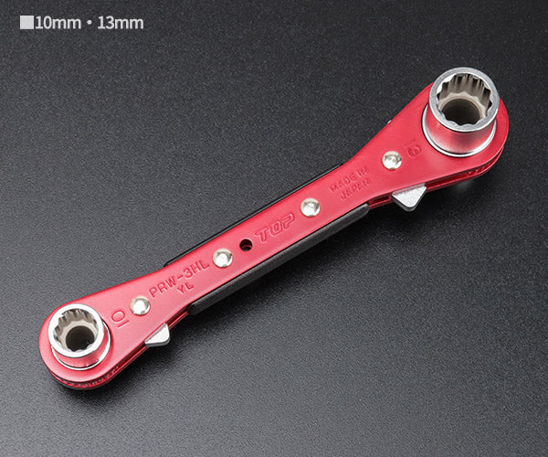 TOP ラチェットレンチ ハイラッチ 8x10・12x13mm PRW-3HL アルミ合金仕様 トップ工業 板ラチェットレンチ ラチェットハンドル