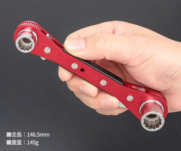 TOP ラチェットレンチ ハイラッチ 8x10・12x13mm PRW-3HL アルミ合金仕様 トップ工業 板ラチェットレンチ ラチェットハンドル