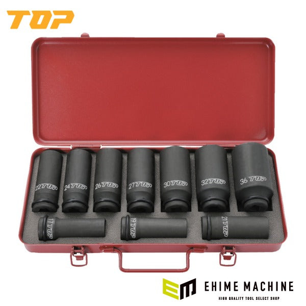 TOP インパクト用超ロングソケットセット (PT-1736SLS)(4975180729910)トップ工業