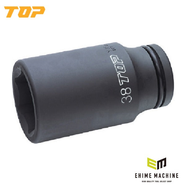 TOP インパクト用ディープソケット 差込角19.0mm 対辺24mm インパクトレンチ用 (PT-624L)(4975180725998)トップ工業