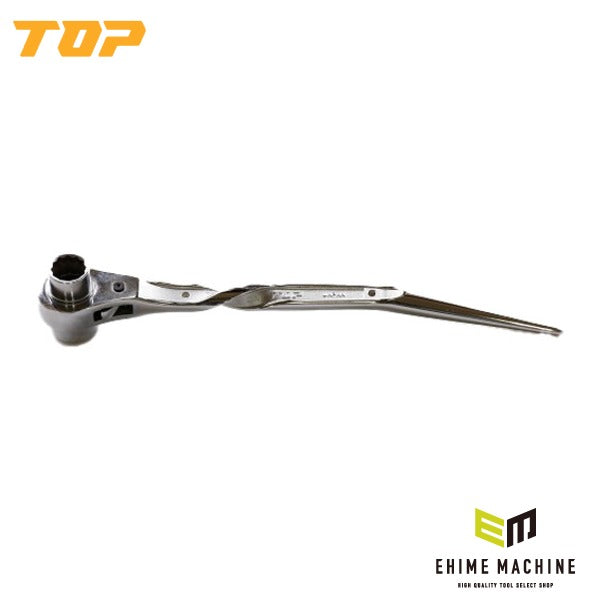 TOP ツイスト総磨きラチェット鳶仕様 (RMT-17X21N-BT-SV)(4975180377470)トップ工業