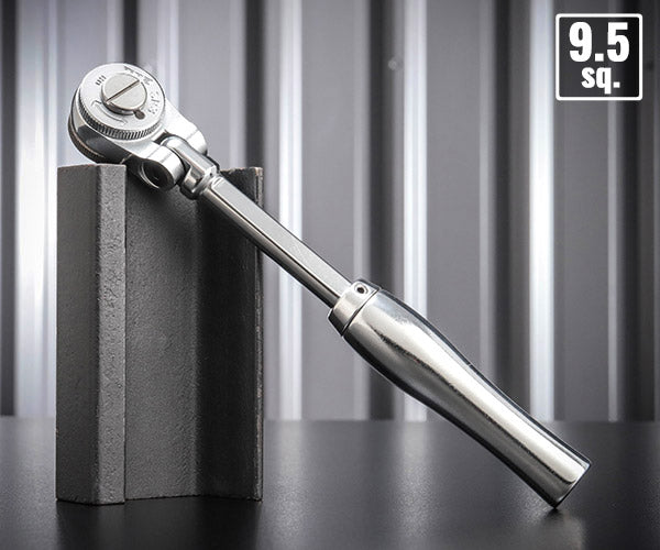 TOP 首振り伸縮ラチェットハンドル 差込角9.5mm (SR-3)(4975180552808) トップ工業 ショートにも変身 1本3役