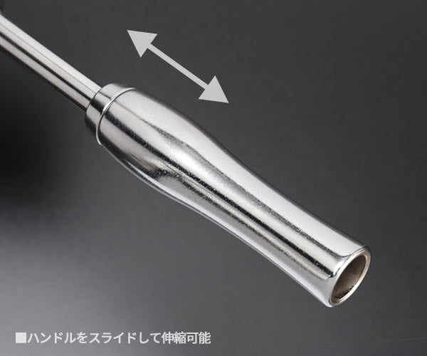 TOP 首振り伸縮ラチェットハンドル 差込角9.5mm (SR-3)(4975180552808) トップ工業 ショートにも変身 1本3役